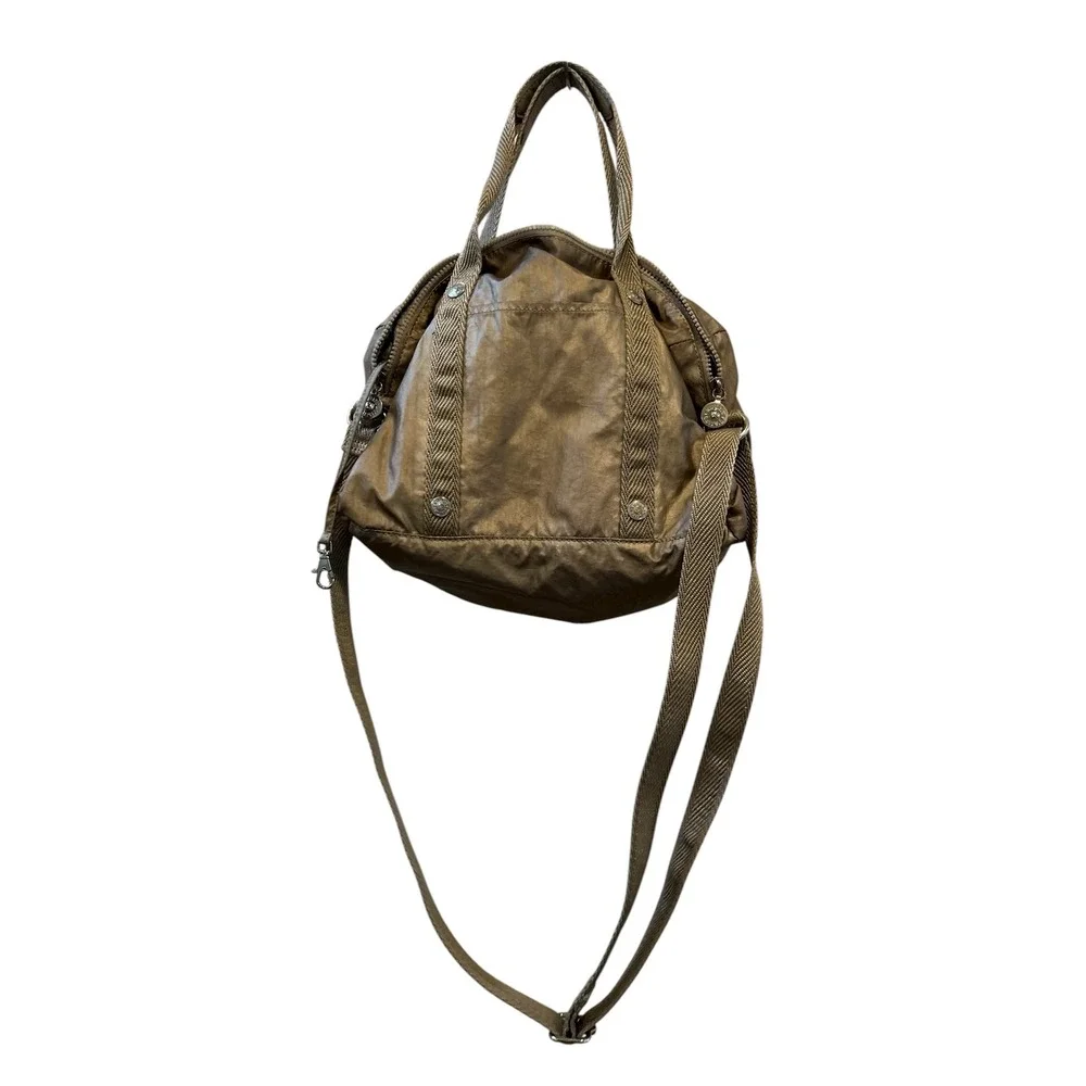 Kipling Metallic‎ Gold Shoulder Bag Crossbody Purse Handbag Satchel